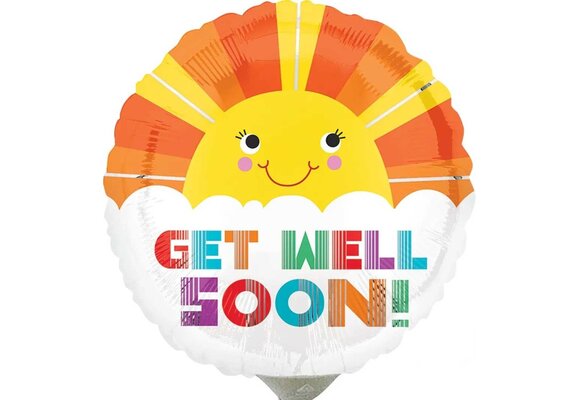 MICRO - Get Well Soon Sunshine - 9inch - Anagram - 1 stk VOL