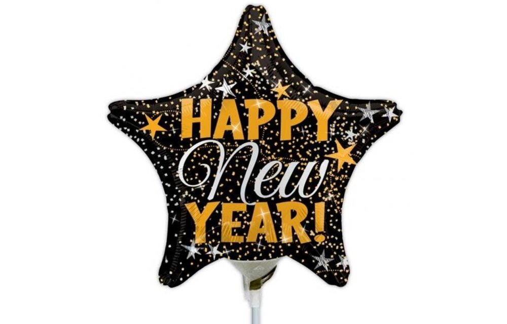 MICRO - Happy New Year - Gold& SIlver - 10 inch - Anagram