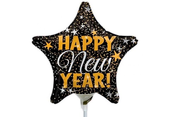 MICRO - Happy New Year - Gold& SIlver - 10 inch - Anagram