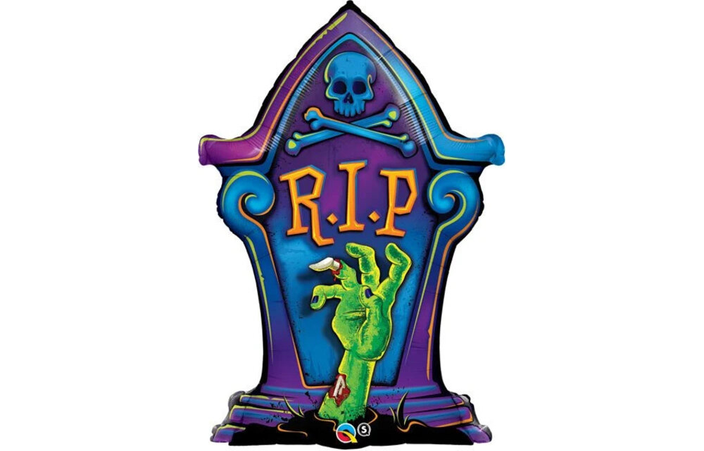 Tombstone / Grafsteen R.I.P. - 36 inch - Qualatex
