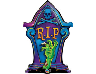 Tombstone / Grafsteen R.I.P. - 36 inch - Qualatex