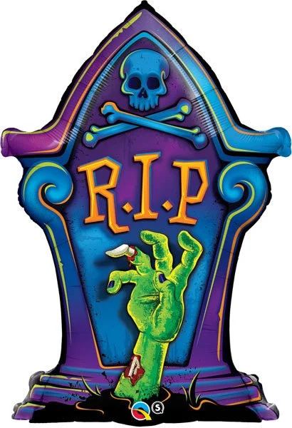 Tombstone / Grafsteen R.I.P. - 36 inch - Qualatex