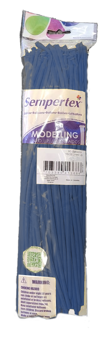 160 Sempertex - Nozzle Up - Royal Blue 041 - 80 Pieces