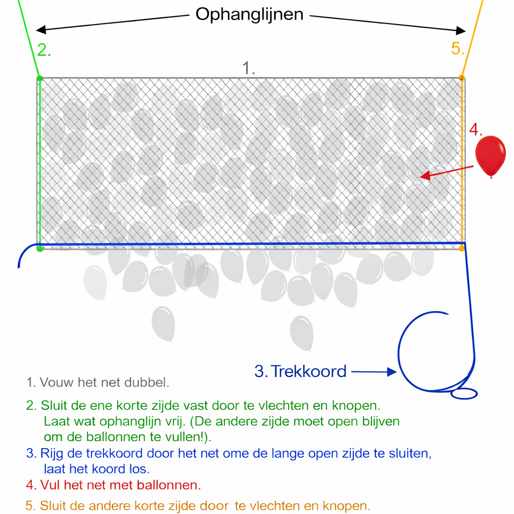 DIY Balloon Drop Net
