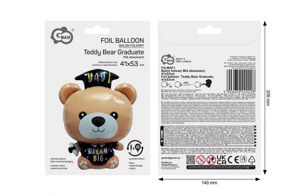 Graduate - Teddy Bear - 41cm x 53cm