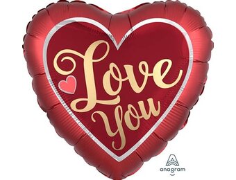 JUMBO - Heart - I Love You Sangria - 28 inch - Anagram