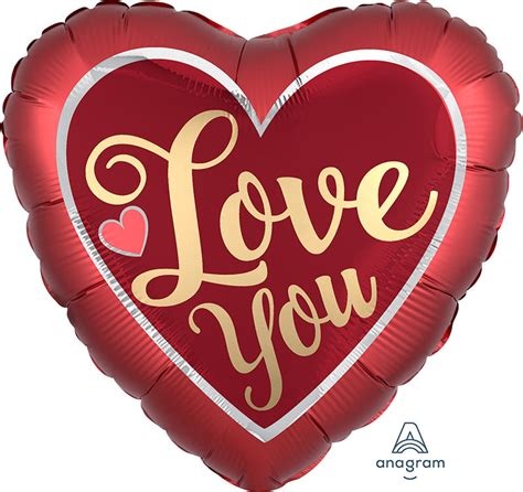 JUMBO - Heart - I Love You Sangria - 28 inch - Anagram