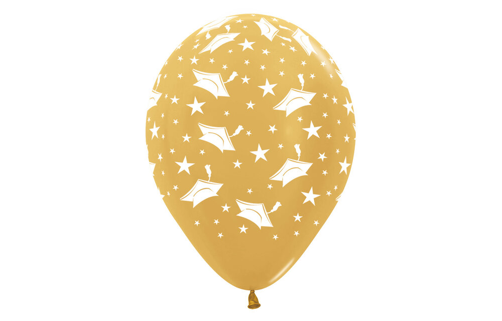 Sempertex 12 inch - Graduation Hats - Gold 570 - 25 Stuks