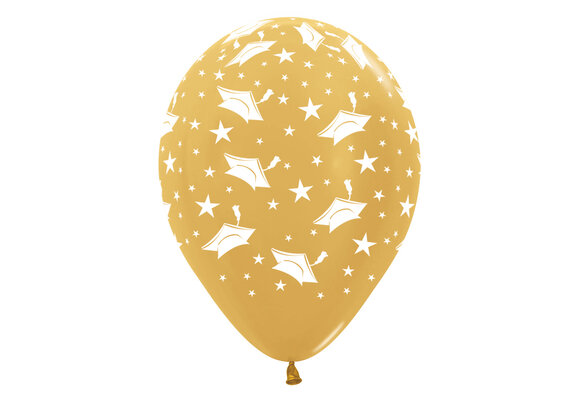 R12 - Graduation Hats - Gold 570 - 25 pcs