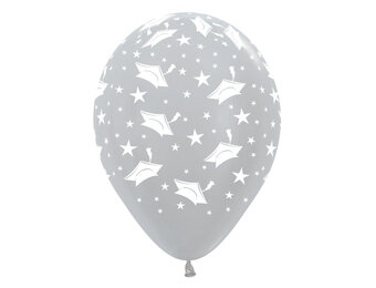 R12 - Graduation - Metallic Blue/Gold/Silver - 25 Stuks