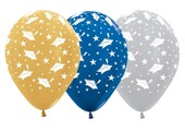 R12 - Graduation - Metallic Blue/Gold/Silver - 25 Pcs