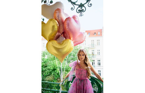 Elegant Heart - Light Pink - 29 inch