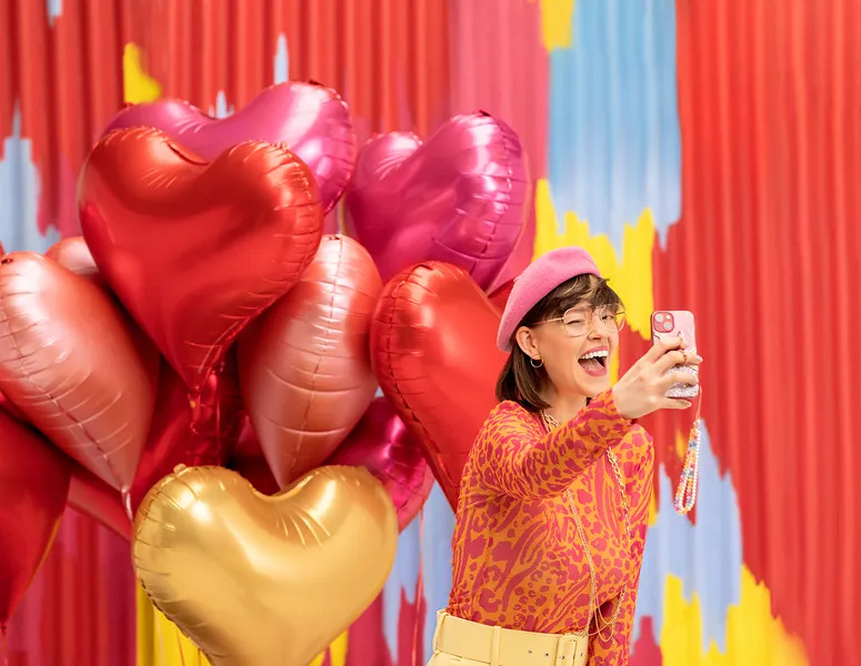 Elegant Heart - Pink - 29 inch