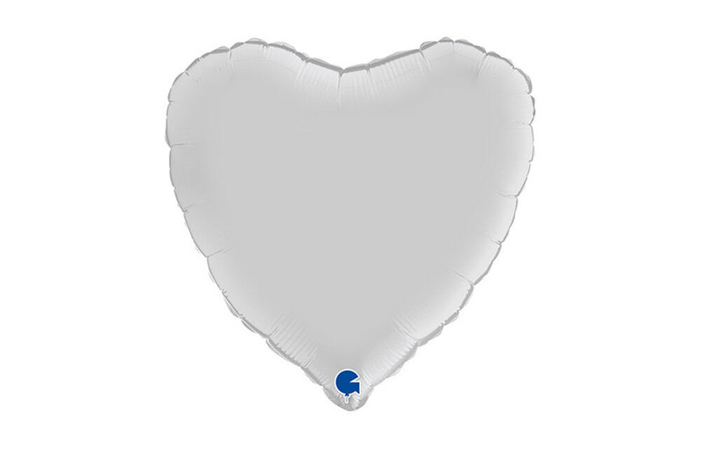 Heart - Satin White - 18 inch - Grabo