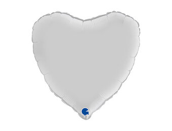 Heart - Satin White - 18 inch - Grabo