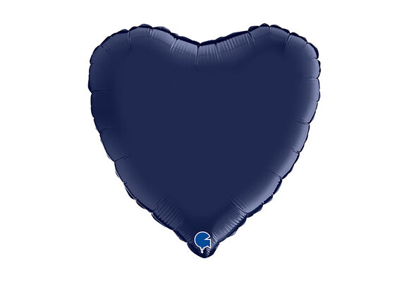 Heart - Satin Navy Blue - 18 inch - Grabo