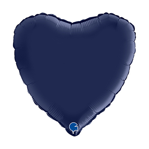 Heart - Satin Navy Blue - 18 inch - Grabo