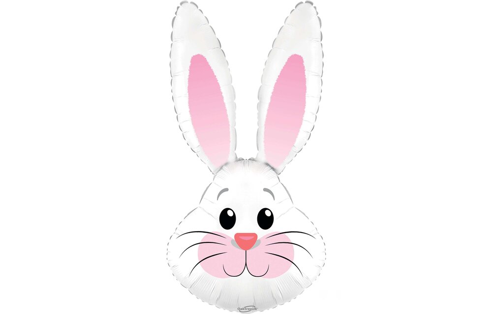 Cute Rabbit - White Metallic - 35 inch - Oaktree