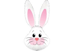 Cute Rabbit - White Metallic - 35 inch - Oaktree