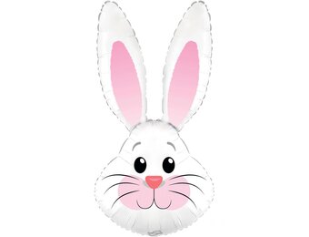 Cute Rabbit - White Metallic - 35 inch - Oaktree