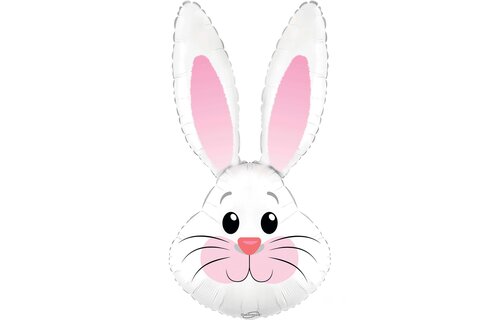 Cute Rabbit - White Metallic - 35 inch - Oaktree
