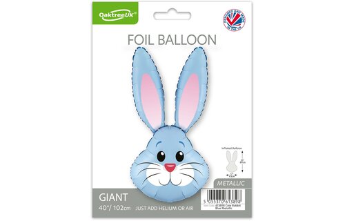 Cute Rabbit - Blue Metallic - 35 inch - Oaktree