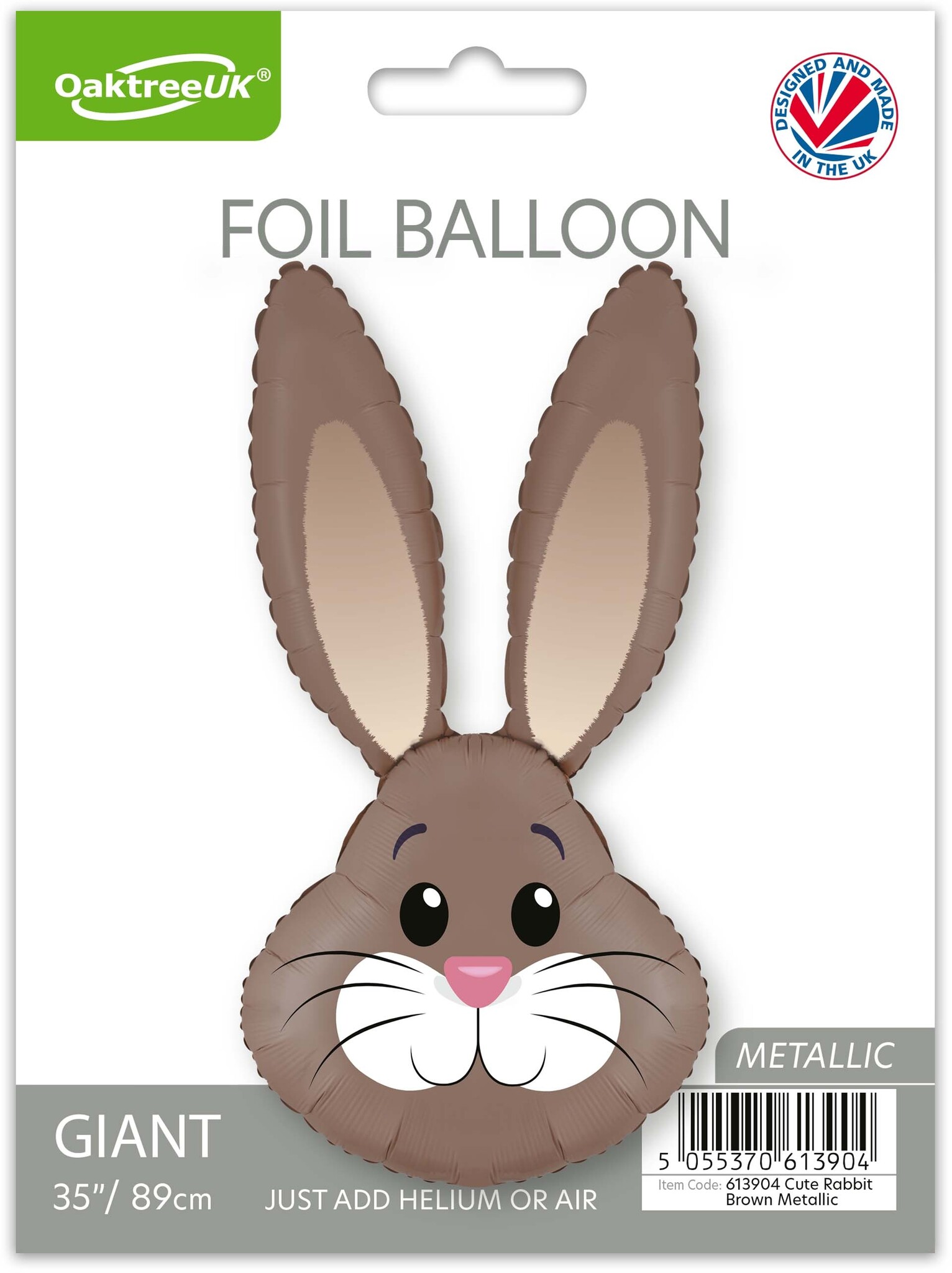 Cute Rabbit - Brown Metallic - 35 inch - Oaktree