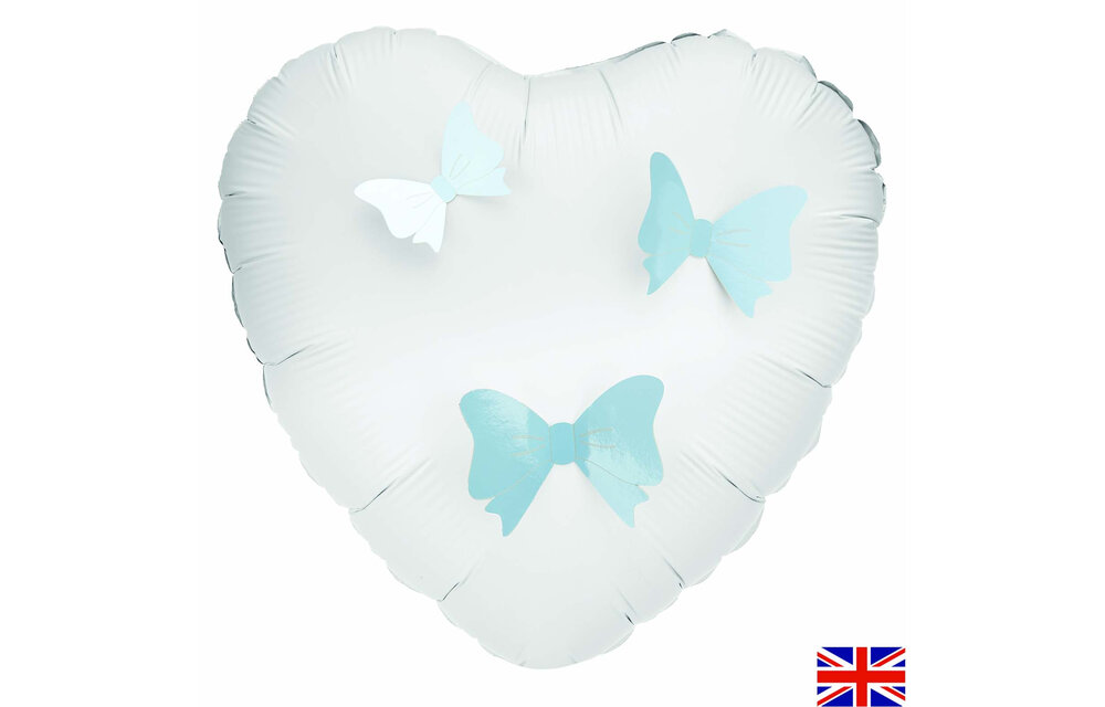 3D Adhesive Bows - Blue - 12 stuks