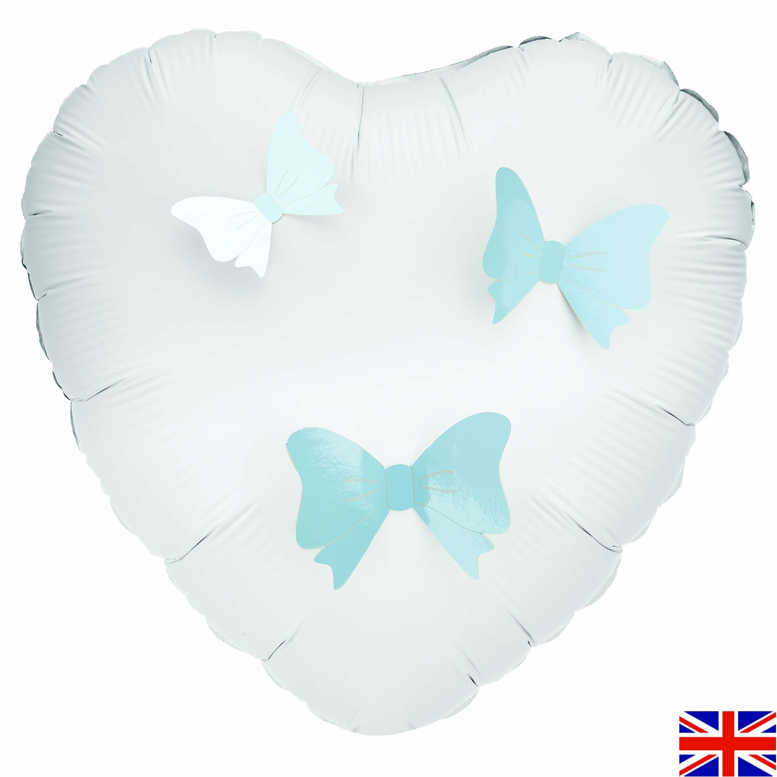 3D Adhesive Bows - Blue - 12 stuks