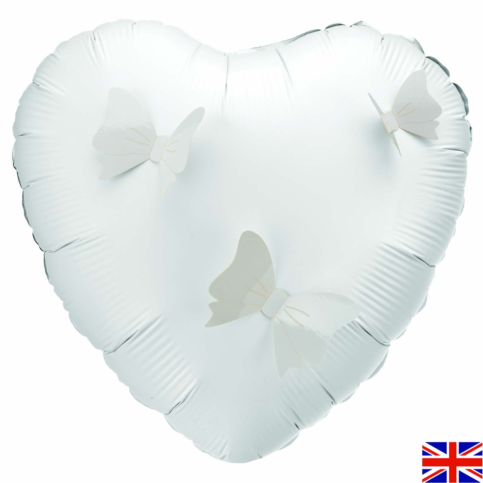 3D Adhesive Bows - White - 12 pieces