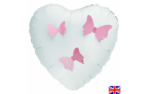 3D Adhesive Bows - Pink - 12 stuks