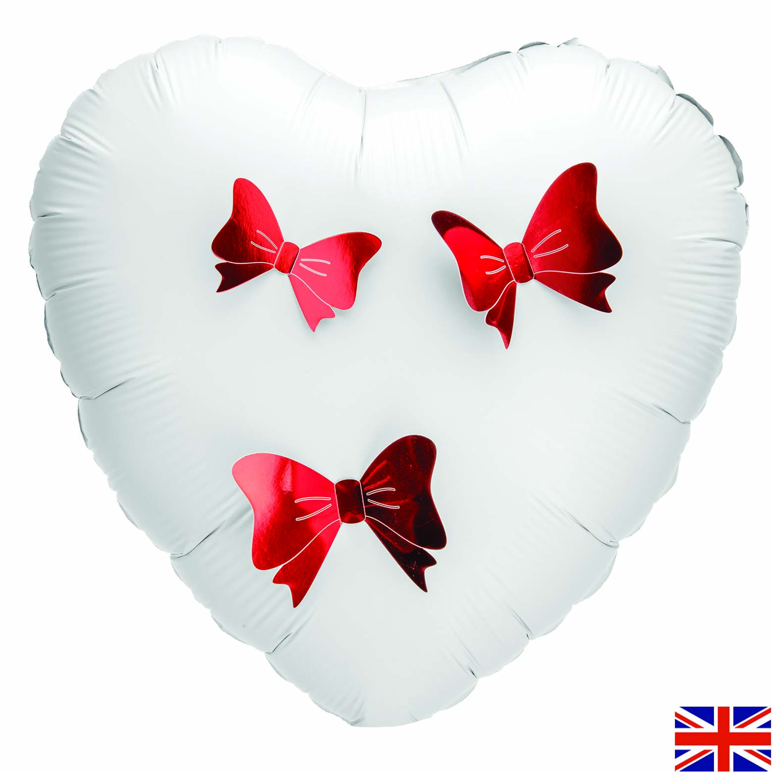 3D Adhesive Bows - Red - 12 stuks