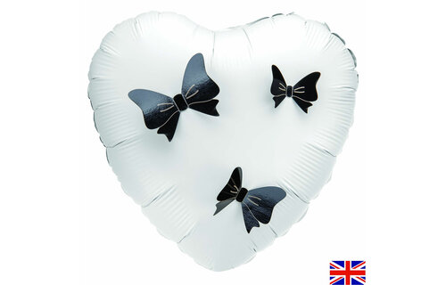 3D Adhesive Bows - Black - 12stuks