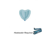 Heart - Pastel Blue - 4 inch - Grabo - 10 Stuks