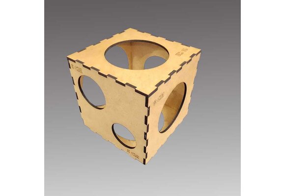 Balloon Sizer Box - MDF 15x15cm