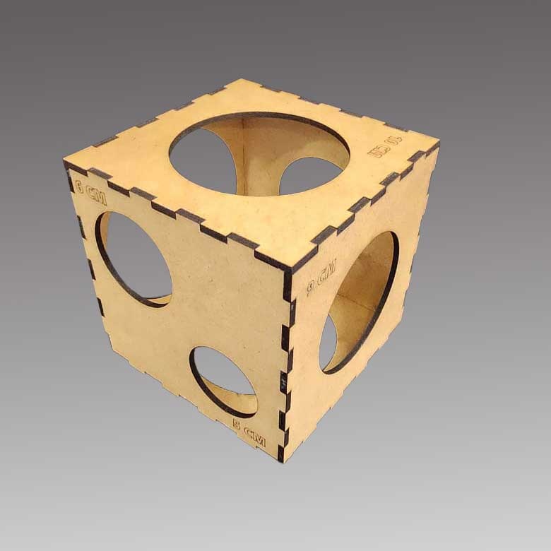 Balloon Sizer Box - MDF 15x15cm