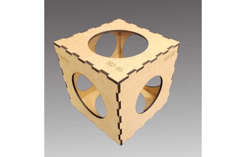 Balloon Sizer Box - MDF 15x15cm
