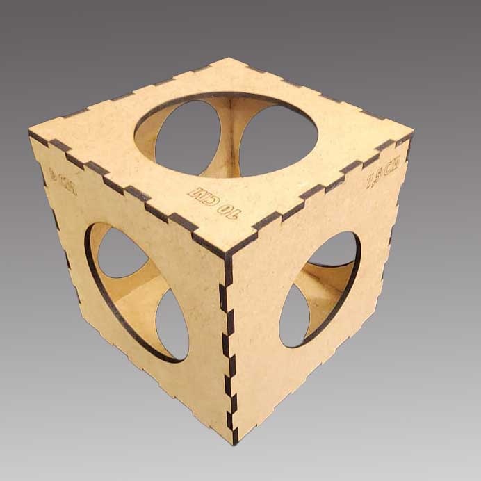 Balloon Sizer Box - MDF 15x15cm