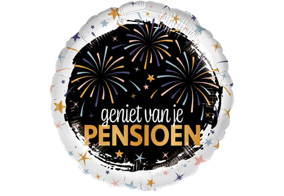 Geniet van je Pensioen - Black - 43cm
