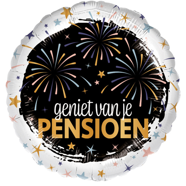 Geniet van je Pensioen - Black - 43cm