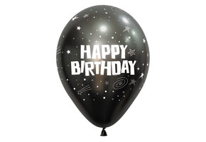 R12 - Happy Birthday Galaxy Silk Midnight Grey 880 -25 stuks