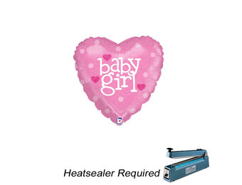 MICRO - HEART Baby Girl Glittering - 9inch - Grabo - VOL