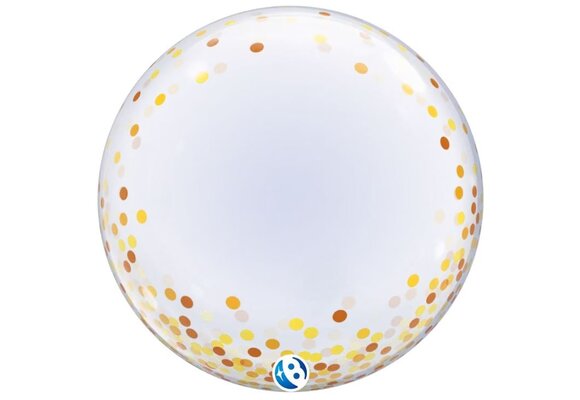 DECO BUBBLE - 24 inch - Confetti Gold - Takara