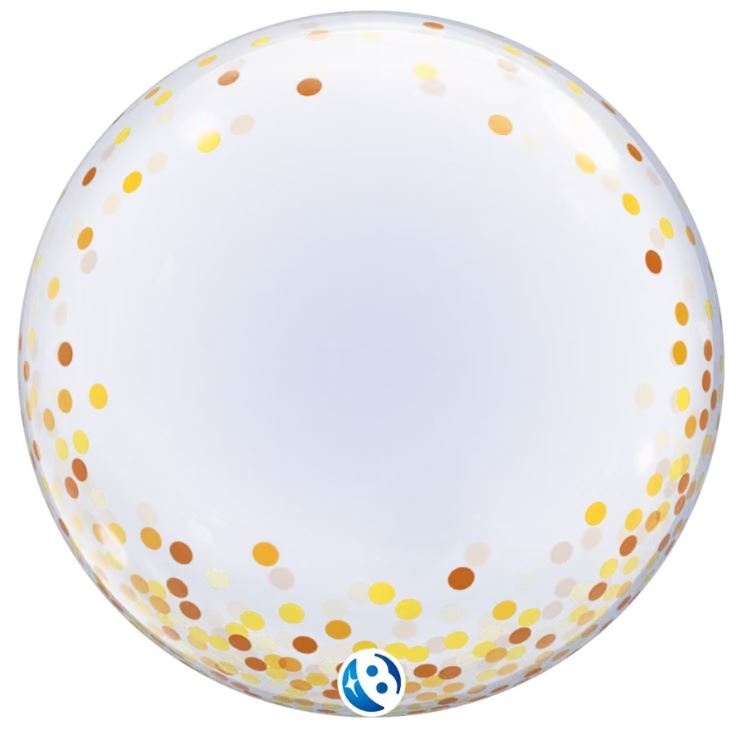 DECO BUBBLE - 24 inch - Confetti Gold - Takara