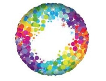 Colourful Confetti - Blanco - Oaktree - 18 inch