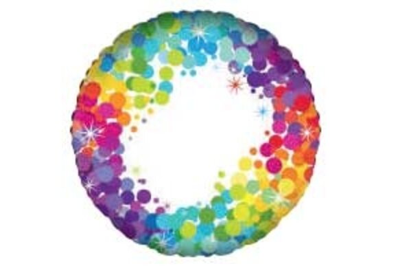 Colourful Confetti - Blanco - Oaktree - 18 inch