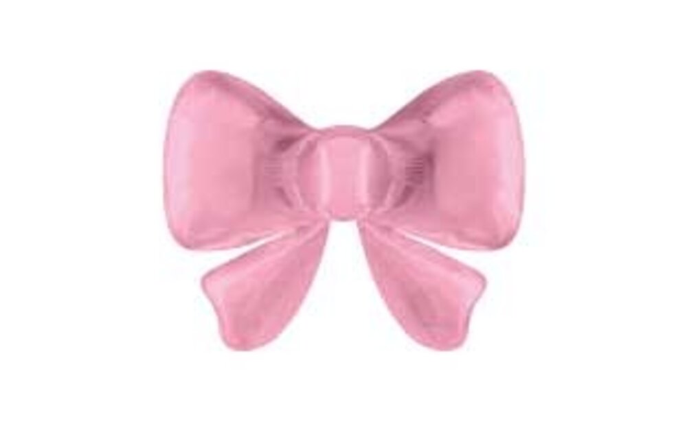 Bow - Satin Pastel Cotton Candy Pink - 13.4 inch - 5 stuks