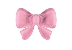 Bow - Satin Pastel Cotton Candy Pink - 13.4 inch - 5 stuks