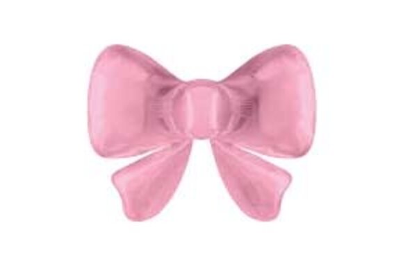 Bow - Satin Pastel Cotton Candy Pink - 13.4 inch - 5 stuks
