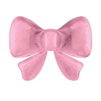 Bow - Satin Pastel Cotton Candy Pink - 34 inch - Oaktree